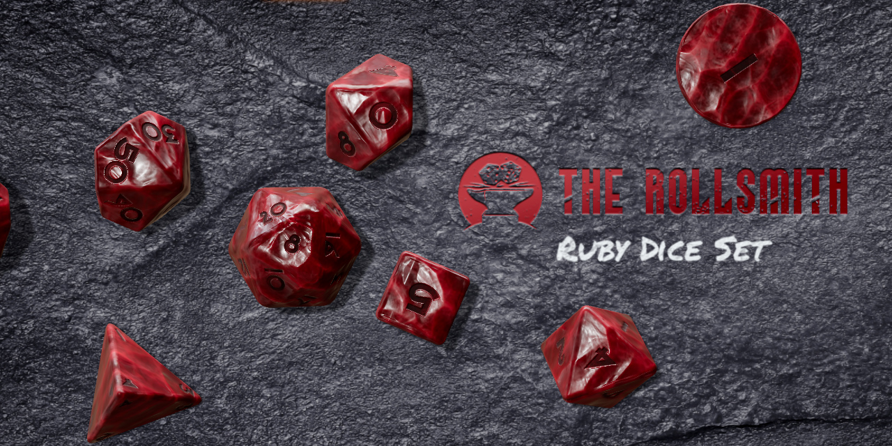 Ruby Dice Set The Rollsmith